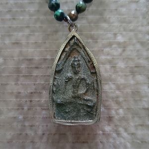 COPY - Crystal Mineral Buddha Necklace